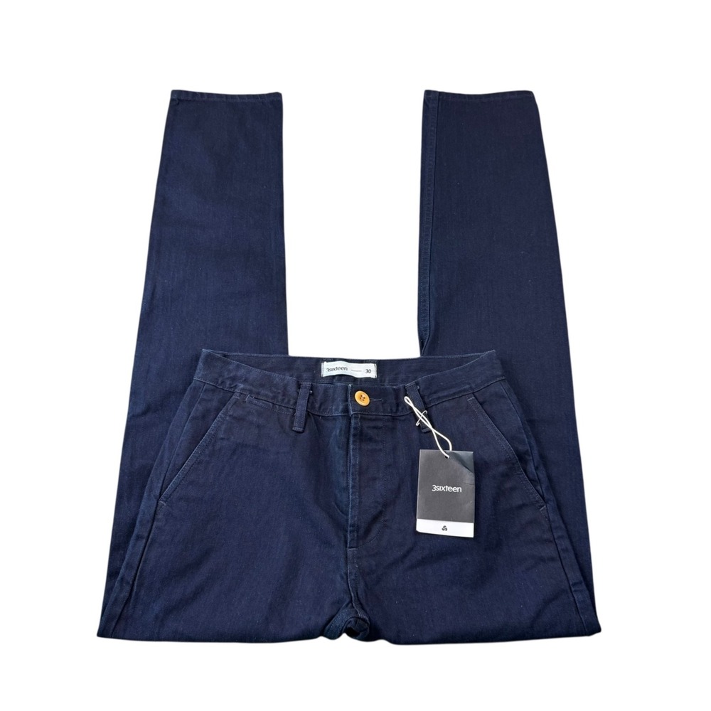 3Sixteen Indigo Blue Men's Jeans Denim Soft Cotton 30x34 NWT